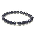 Blue Onyx Bracelet 8mm single Bracelet, Blue Onyx stone, Blue color