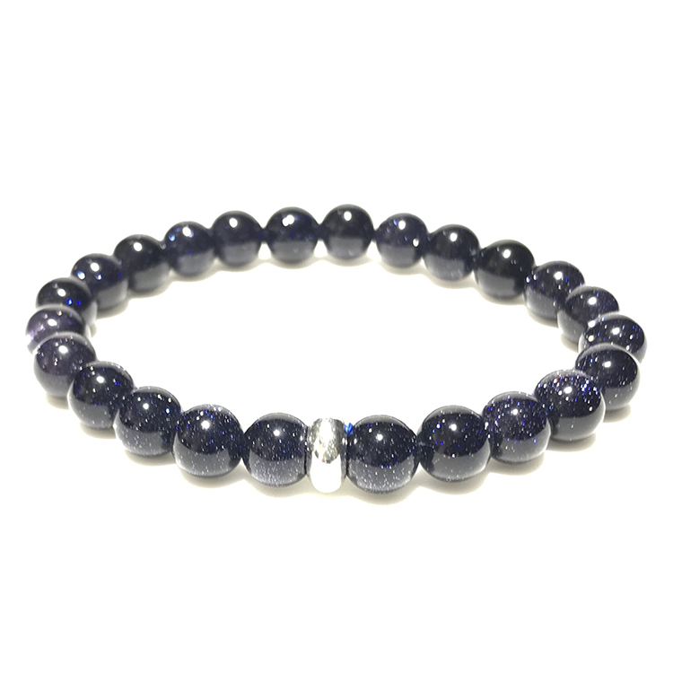 Blue Onyx Bracelet 8mm single Bracelet, Blue Onyx stone, Blue color