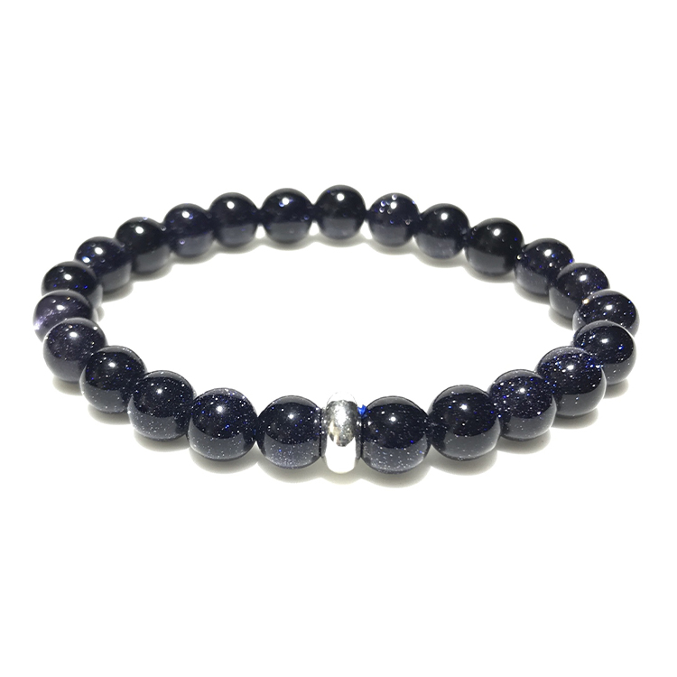 Blue Onyx Bracelet 8mm single Bracelet, Blue Onyx stone, Blue color