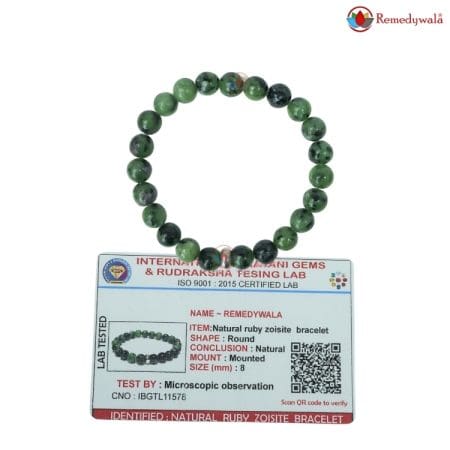 ruby zoisite bracelet