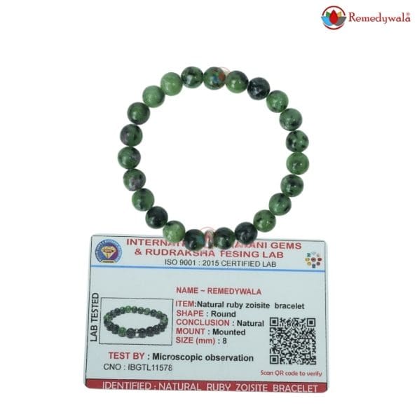 ruby zoisite bracelet