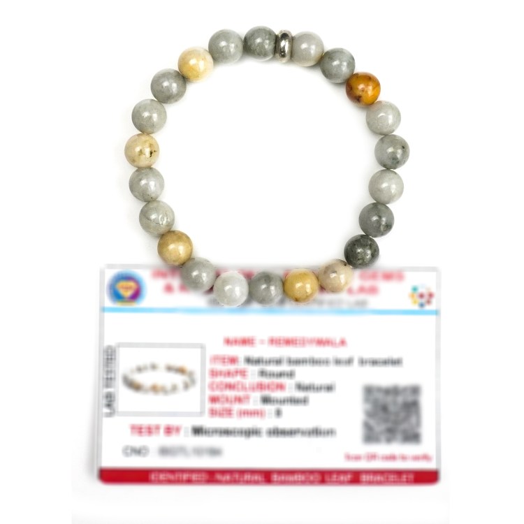 Bamboo Leaf Bracelet 8mm