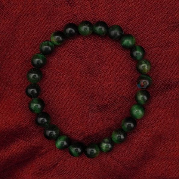 Green Cats Eye Bracelet 8mm