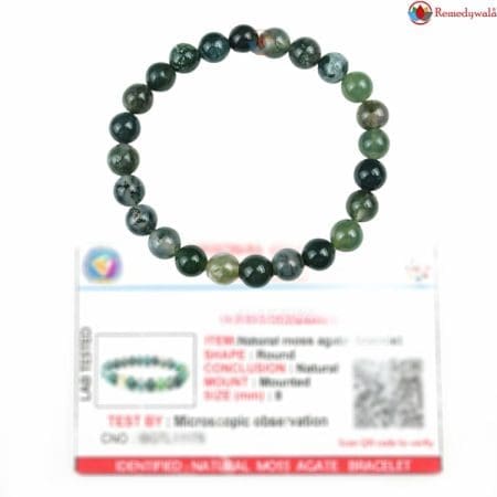 Moss Agate Bracelet 8mm