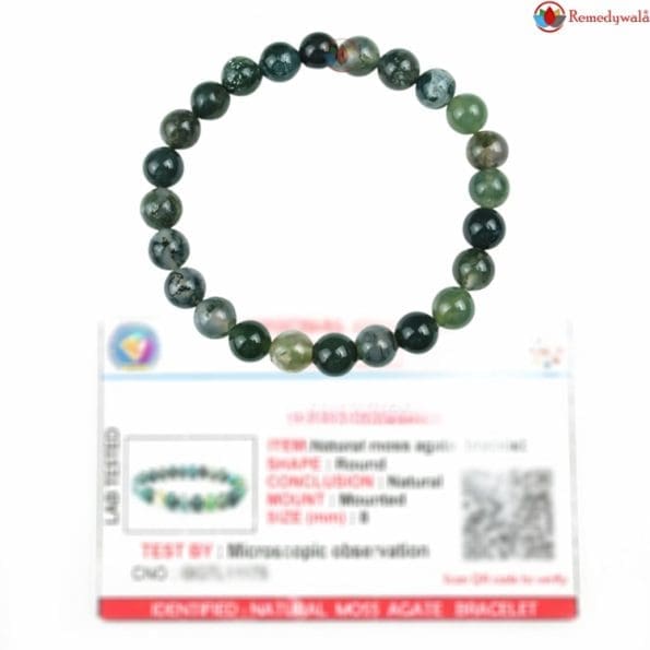 Moss Agate Bracelet 8mm