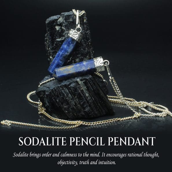 Sodalite Pencil Pendant