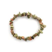 Unakite Chips Natural Stone Single Bracelet