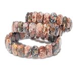 Leopard Skin Jasper Bracelet (Diamond Cut Tumble)