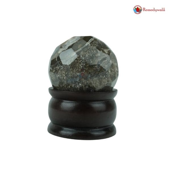Rhodonite Sphere Ball (Diamond Cut) - Image 5