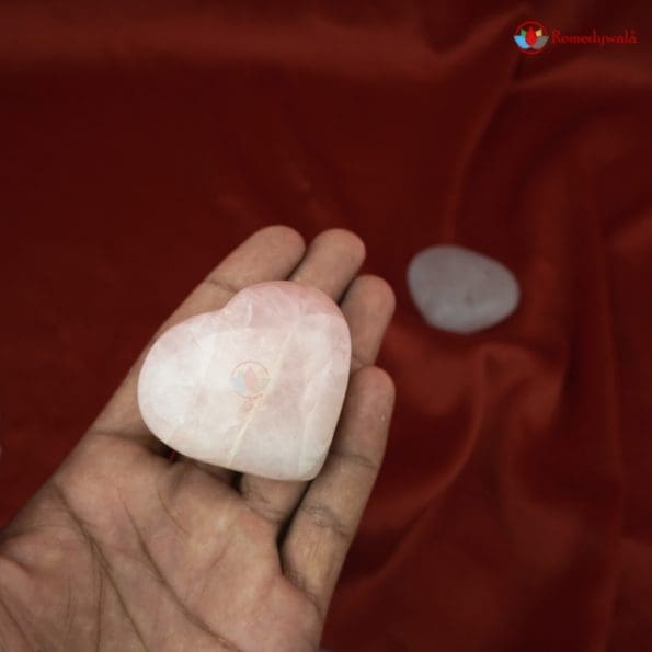 Rose Quartz Heart 5cm for Reiki Healing, Meditation - Image 5
