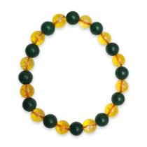 Citrine Green Jade Combination Bracelet 8mm - Remedywala
