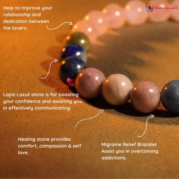 Migraine Relief Bracelet 8mm - Image 2