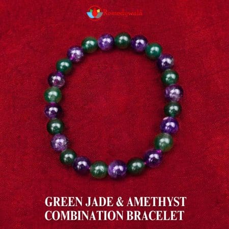 Green Jade Amethyst Combination Bracelet 8mm