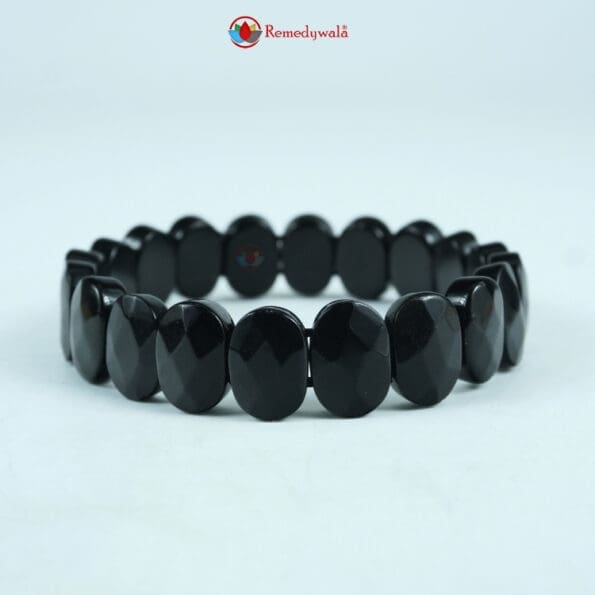 Black Obsidian Bracelet (Diamond Cut Tumble) - Image 2