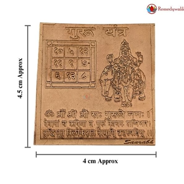 Guru Yantra, Guru Yantram (4.5 x 4cm approx) - Image 5
