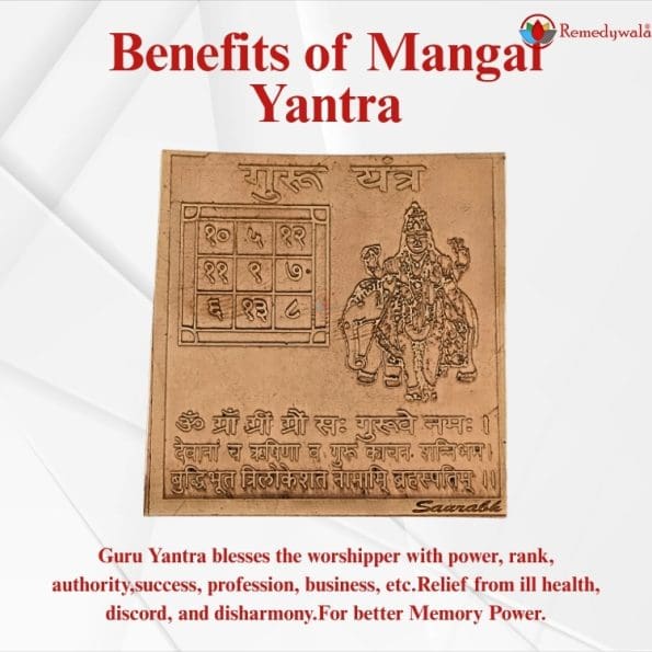 Guru Yantra, Guru Yantram (4.5 x 4cm approx) - Image 4