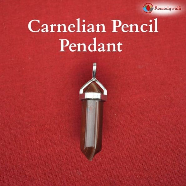 Carnelian Pencil Pendant - Remedywala - Image 2
