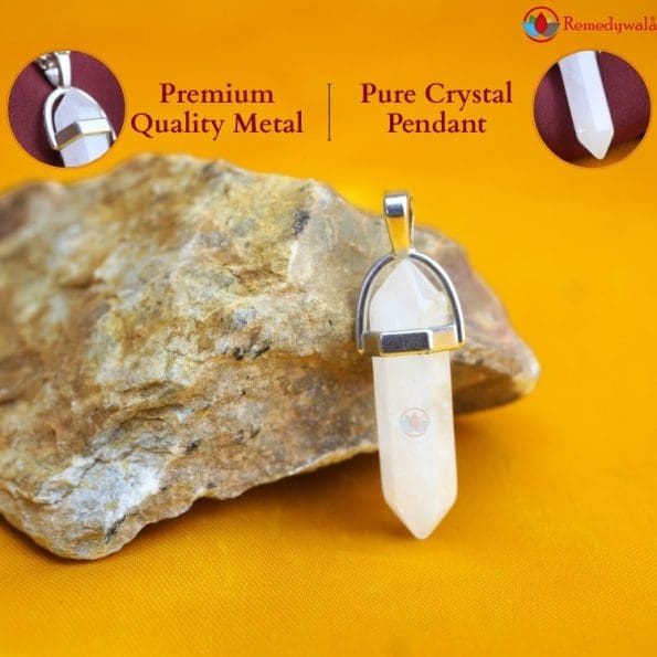 Clear Quartz Pencil Pendant - Remedywala - Image 5