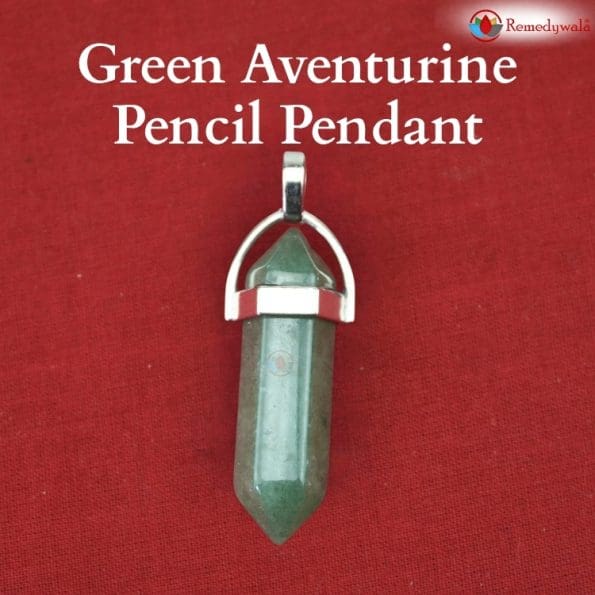 Green Aventurine Pencil Pendant - Remedywala - Image 2