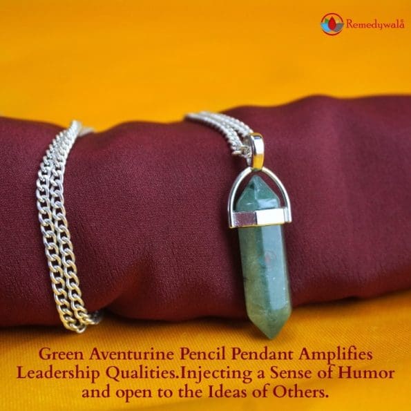 Green Aventurine Pencil Pendant - Remedywala - Image 4