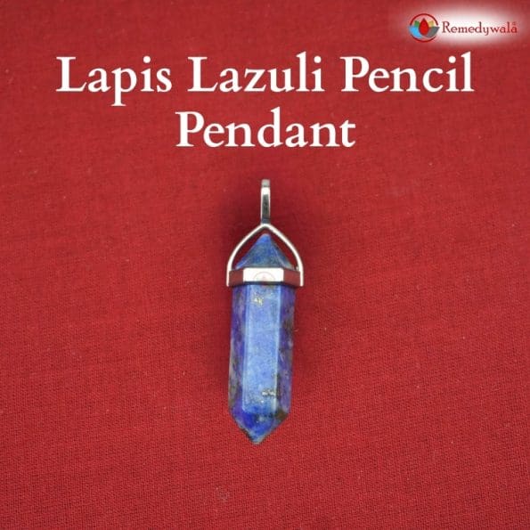 Lapis Lazuli Pencil Pendant - Remedywala - Image 2