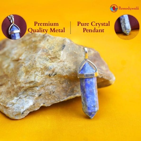 Lapis Lazuli Pencil Pendant - Remedywala - Image 5