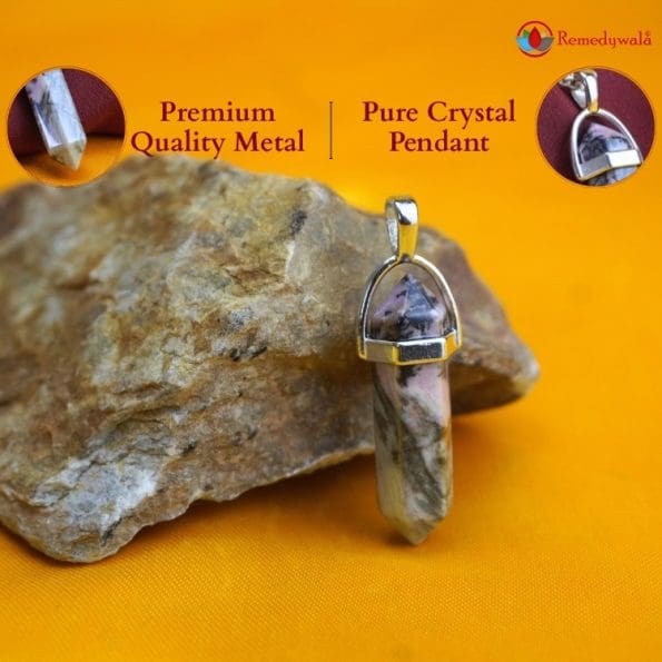 Rhodonite Pencil Pendant - Remedywala - Image 5
