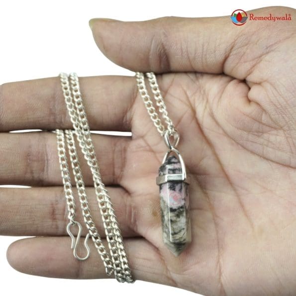Rhodonite Pencil Pendant - Remedywala - Image 6