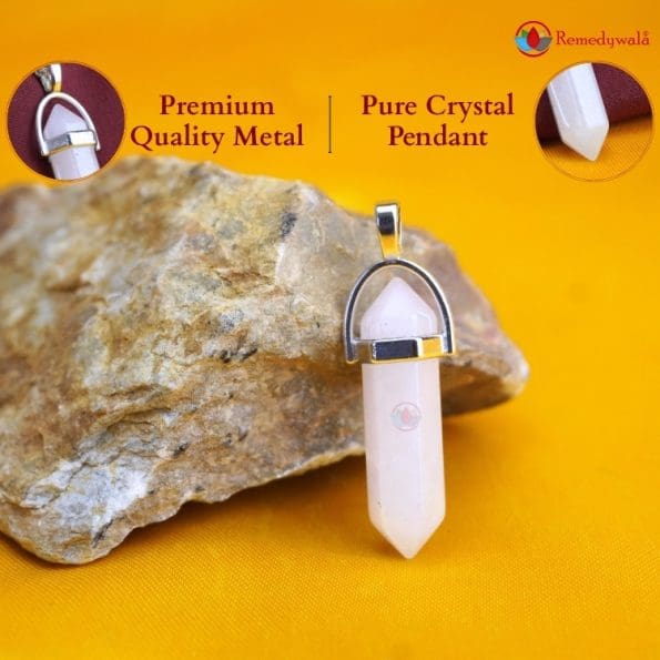 Rose Quartz Pencil Pendant - Remedywala - Image 5