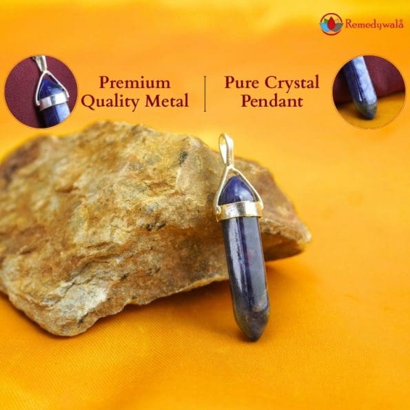 Sodalite Pencil pendant - Remedywala - Image 5