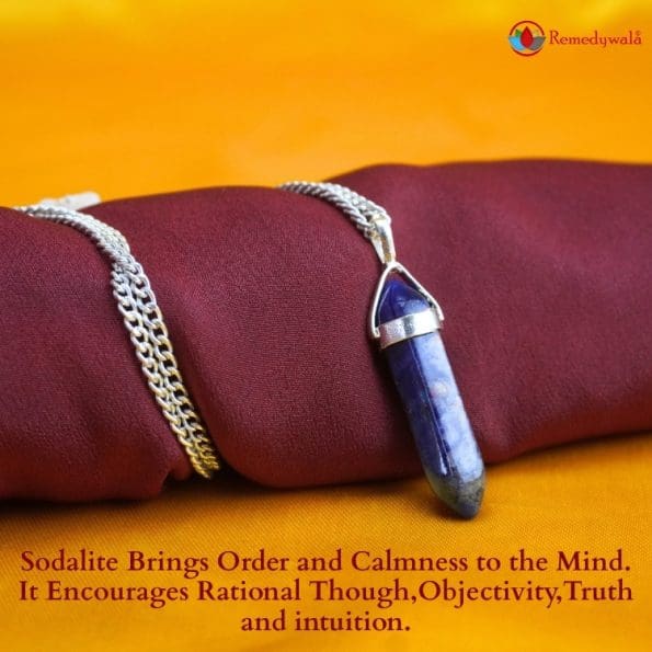 Sodalite Pencil pendant - Remedywala - Image 4