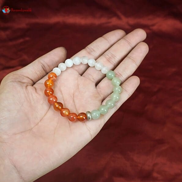 Tri Color Crystal Bracelet- Remedywala - Image 2