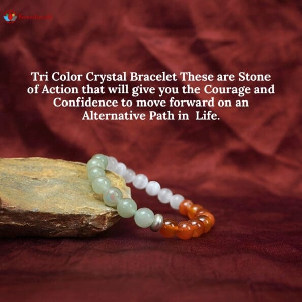 Tri Color Crystal Bracelet- Remedywala - Image 4