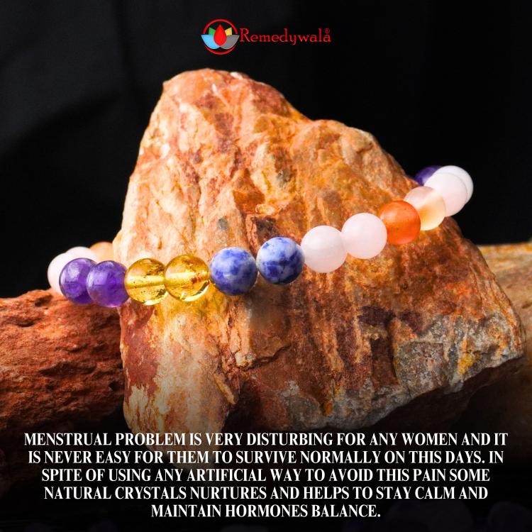 PMS PMT Crystal Bracelet Menstrual Problem Crystal