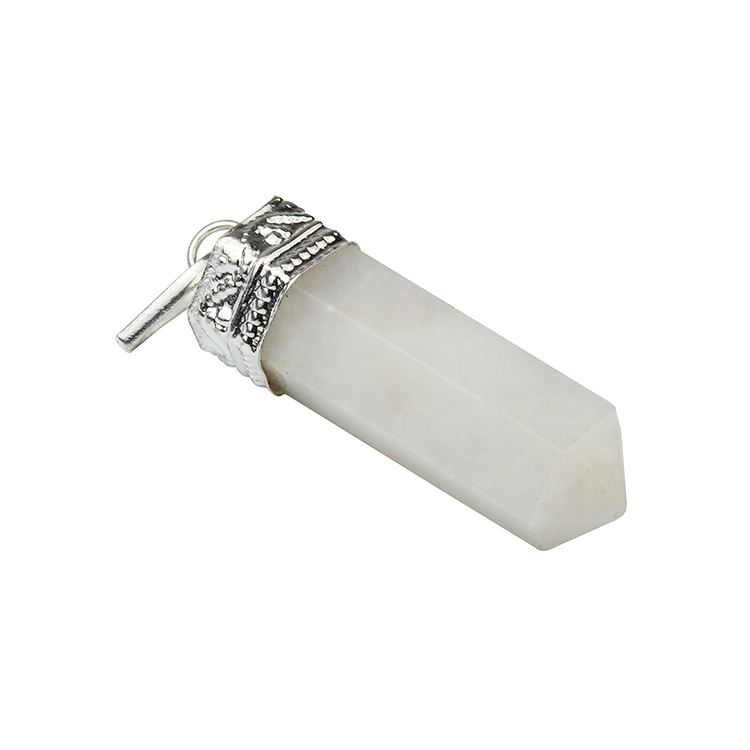 White Agate Pencil Pendant - Image 2