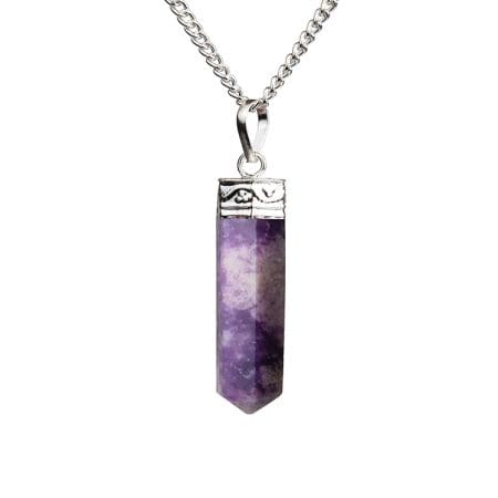 Lepidolite Pencil Pendant