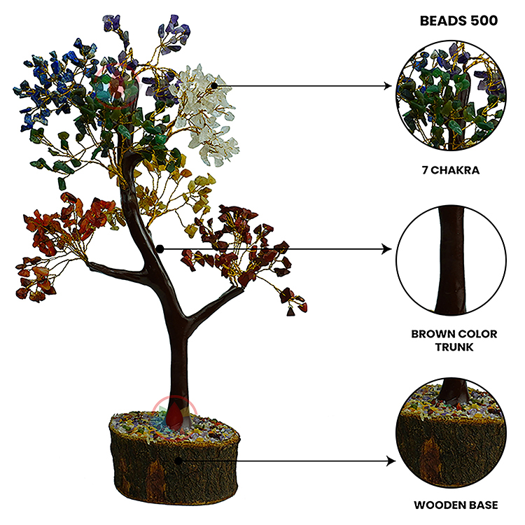 7 Chakra Tree 500 Beads (Large)