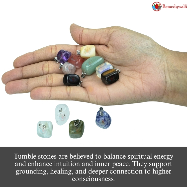 Natural Tumble Stone Pendant Set of 12 - Image 4