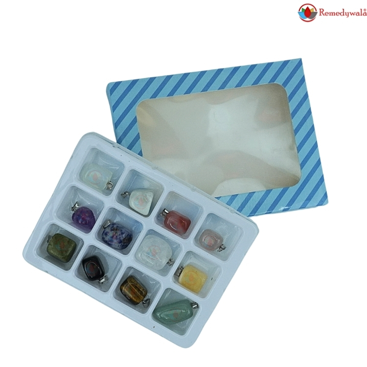 Natural Tumble Stone Pendant Set of 12 - Image 7