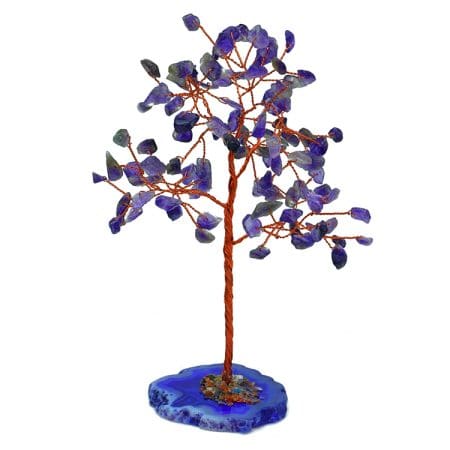 Amethyst Tree 100 Beads Chips Stone Slice Base
