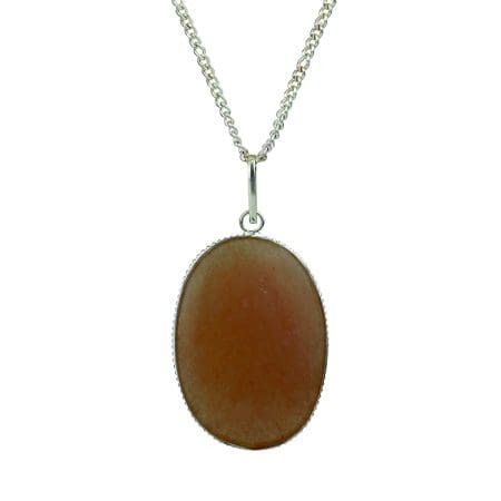 Carnelian Oval Shape Pendant