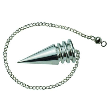 Energized Silver Tone Tear Drop Pendulum