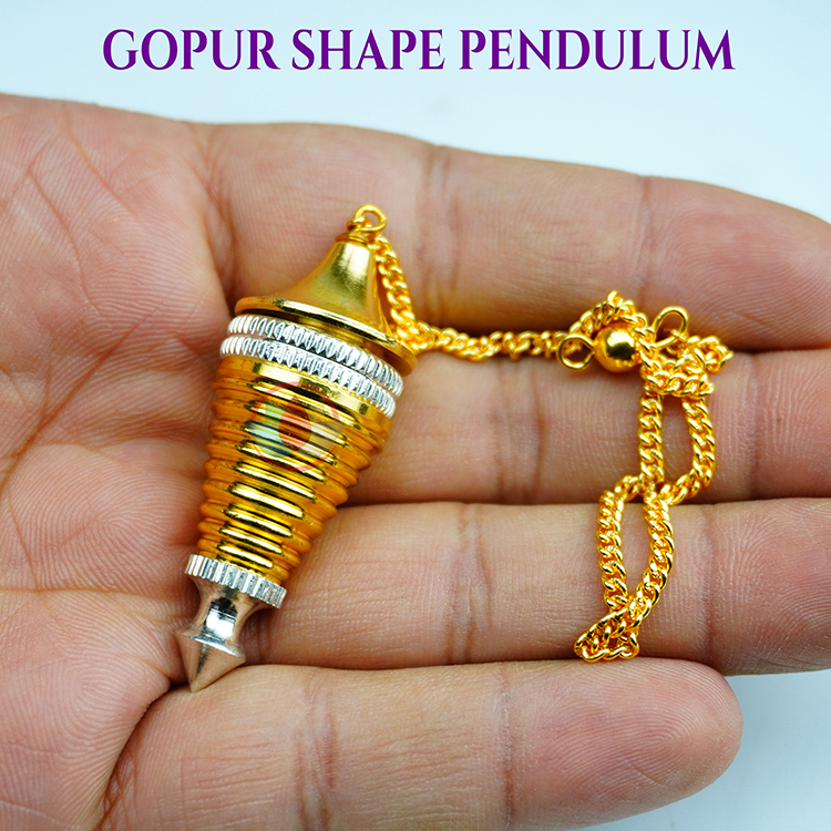 Golden Color Gopur Shape Pendulum