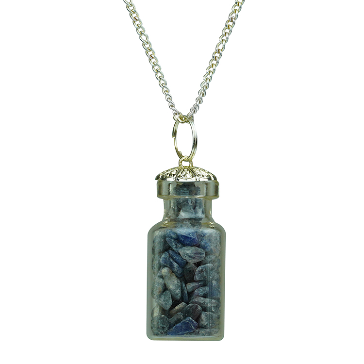 Sodalite Chip Stone Bottle Pendant