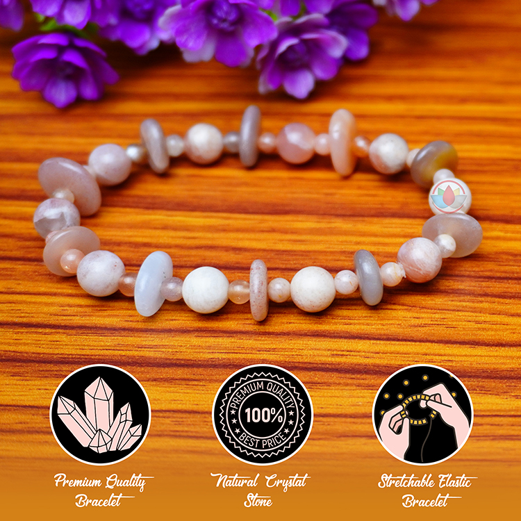 Multicolor Moonstone Wati Bracelet - Remedywala - Image 5