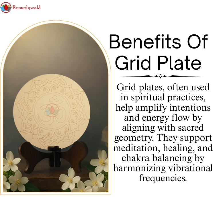 OM ॐ Wooden Grid Plate