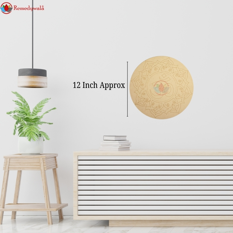 OM ॐ Wooden Grid Plate