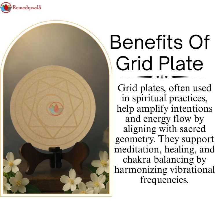 PHI Symbol Crystal Grid Plate