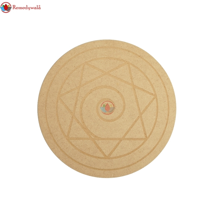 PHI Symbol Crystal Grid Plate