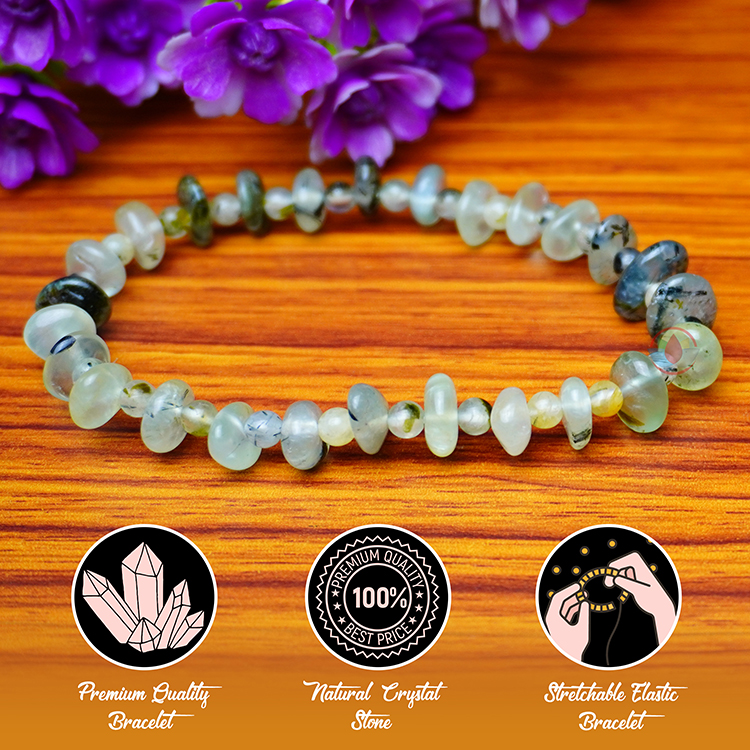 Prehnite Wati Bracelet 4 mm - Remedywala - Image 5